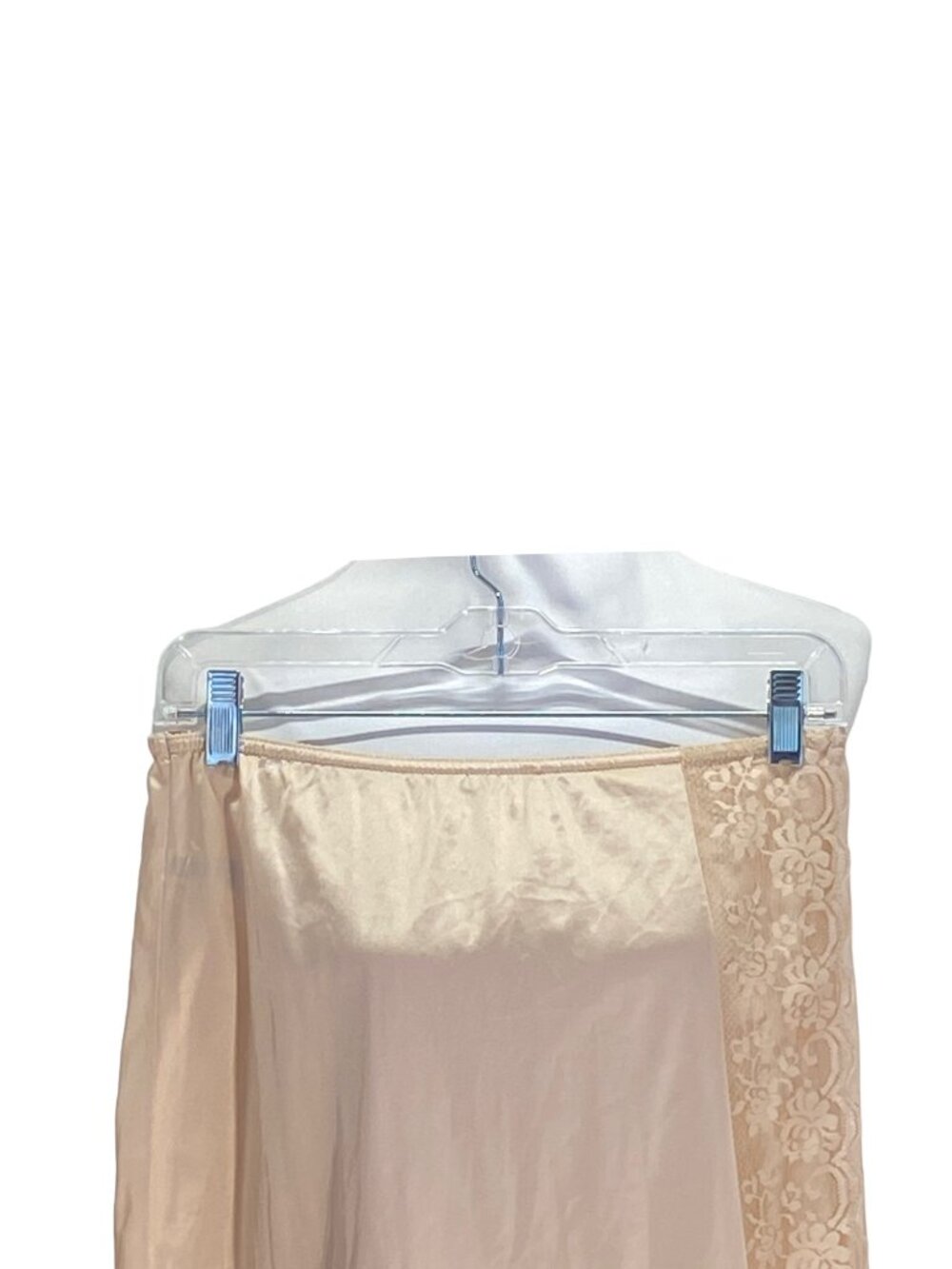 Vintage Chantilly By Maidenform Slip Skirt Beige Size M Cottagecore Bohemian - Picture 5 of 13